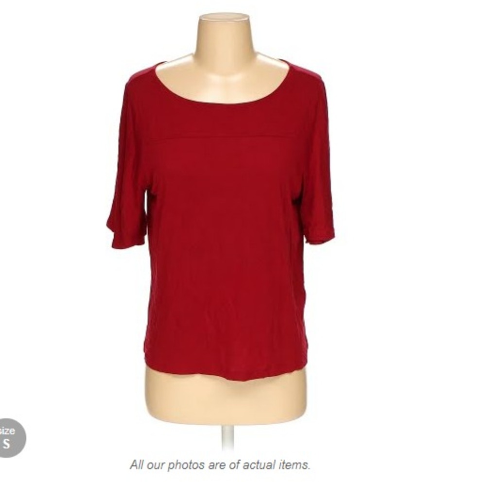 Old Navy Women's Size S Cranberry Maroon Soft Shirt Small Petite